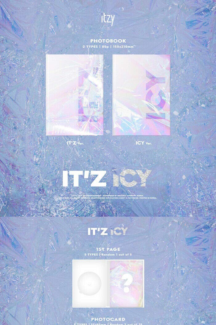 Amazon.com: ITZY IT'Z ICY Album [ICY] ver CD+80p Photo Book+1p 1st